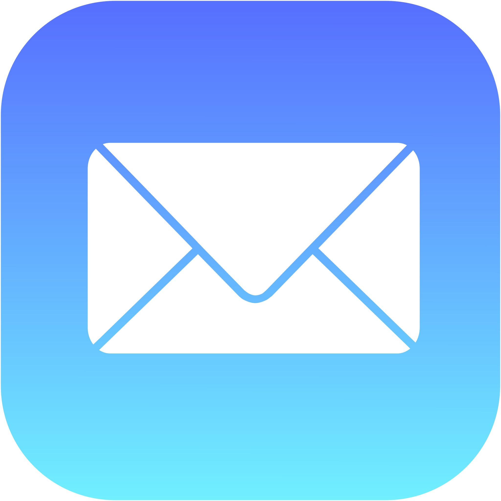 Email integration icon for sending guest notifications and confirmations.