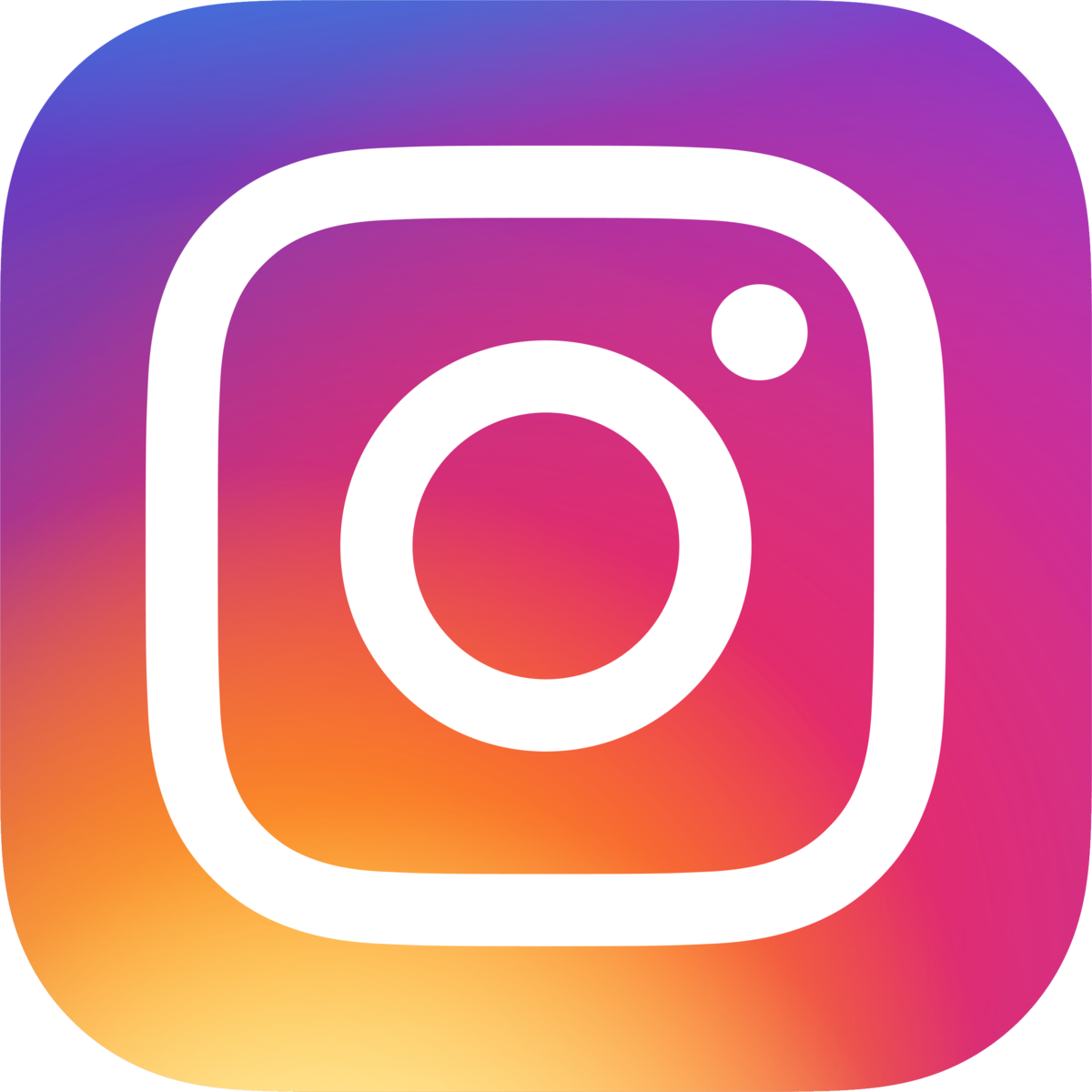 Instagram integration icon for social engagement and ticket CTA deep-linking.